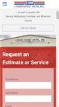 Mobile Screenshot of lyndensheetmetal.com